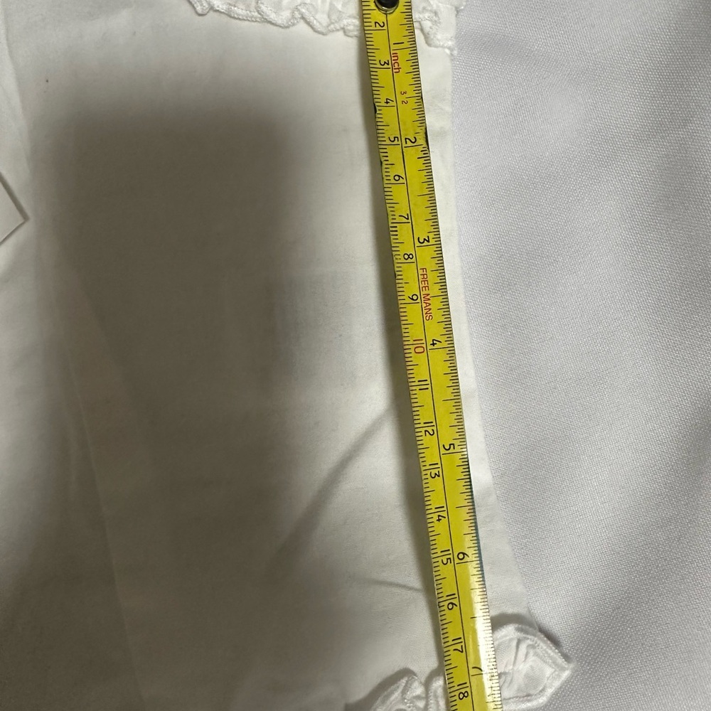 Cotton On White Ruffle-Trim Cropped Tank Top size 4 sleeveless NWT - Picture 10 of 15